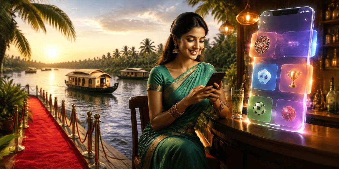 Players using mobile app to check lottery results in Kerala backwaters